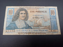 Charger l'image dans la galerie, St Pierre &amp; Miquelon : 10 Francs 1947 Colbert (Ref 3254)
