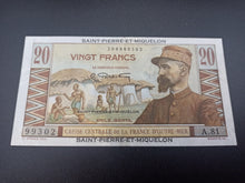 Charger l'image dans la galerie, St Pierre &amp; Miquelon : 20 Francs 1947 Emile Gentil (Ref 3257)

