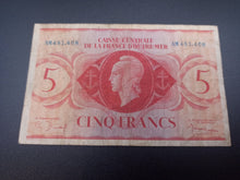 Charger l'image dans la galerie, Outre Mer : 5 Francs 1944 (Ref 3264)
