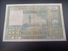 Charger l'image dans la galerie, Maroc : 1000 Francs 1956 P 47 (Ref 3278)
