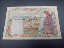 Charger l'image dans la galerie, Algérie : 50 Francs 1941 (Ref 3281)
