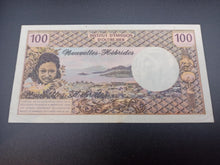 Charger l'image dans la galerie, Nouvelles Hebrides : 100 Francs 1972 P 18b (Ref 3293)
