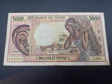 Charger l'image dans la galerie, Tchad : 5000 Francs 1984 (Ref 3309)
