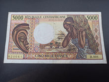 Charger l'image dans la galerie, Centrafrique : 5000 Francs 1984 Sign 9 (Ref 3317)
