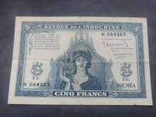 Charger l'image dans la galerie, Indochine / Nouméa : 5 Francs 1944 (Ref 3332)
