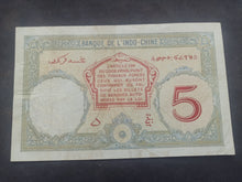 Charger l'image dans la galerie, Indochine : 5 Francs 1928-38 (Ref 3339)
