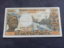 Charger l'image dans la galerie, Congo : 5000 Francs 1974 (Ref 3345)
