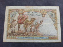 Charger l'image dans la galerie, Somalis : 50 Francs 1952 (Ref 3364)
