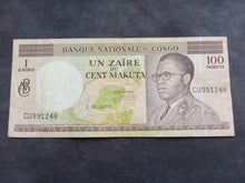 Charger l'image dans la galerie, Congo : 100 Makuta 1970 (Ref 3366)
