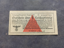 Charger l'image dans la galerie, Allemagne : Billet de Camp : 1 Reichspfennig 1939/45 (Ref 3393)
