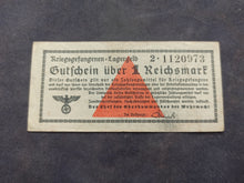 Charger l'image dans la galerie, Allemagne : Billet de Camp : 1 Reichsmark 1939/45 (Ref 3394)
