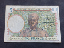 Charger l'image dans la galerie, Afrique Libre : 5 Francs 1944 (Ref 3398)
