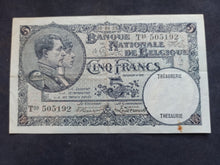 Charger l'image dans la galerie, Belgique : 5 Francs 1929 (Ref 3448)
