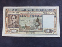Charger l'image dans la galerie, Belgique : 100 Francs 1949 (Ref 3449)
