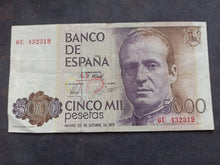 Charger l'image dans la galerie, Espagne : 5000 pesetas 1979 (Ref 3478)
