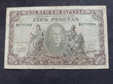 Charger l'image dans la galerie, Espagne : 100 pesetas 1940 (Ref 3479)
