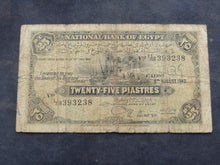 Charger l'image dans la galerie, Egypte : 25 Piastres 1942 ; Pick 10c (Ref 3488)
