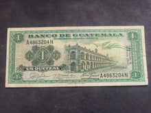 Charger l'image dans la galerie, Guatemala : 1 Quetzal 1961 (Ref 3512)
