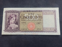 Charger l'image dans la galerie, Italie : 500 Lire 1947 (Ref 3528)
