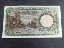 Charger l'image dans la galerie, Nigéria : 10 Shillings 1958 (Ref 3568)

