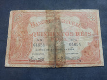 Charger l'image dans la galerie, Portugal : 500 Escudos 1899 (Ref 3589)  Recollé / déchirure et traces de scotch
