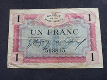 Charger l'image dans la galerie, Martinique : Un Franc 1915 (Ref 3614)
