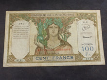 Charger l'image dans la galerie, Nouvelles Hébrides : 100 Francs 1941/45 Nouméa ; Pick 10b (Ref 3609)
