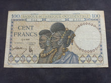 Charger l'image dans la galerie, Afrique Occidentale : 100 Francs 1940 (Ref 3605)
