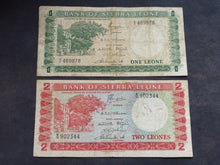 Charger l'image dans la galerie, Sierra Leone : 1 &amp; 2 Leone 1970 (Ref 3661)
