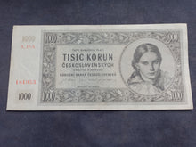 Charger l'image dans la galerie, Tchécoslovaquie : 1000 Korun 1945 (Ref 3674)
