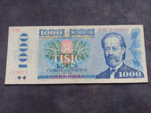 Charger l'image dans la galerie, Tchécoslovaquie : 1000 Korun 1985 (Ref 3676)
