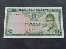 Charger l'image dans la galerie, Zambie : 2 Kwacha 1969 Sign 2 (Ref 3708)
