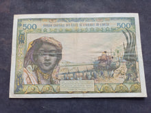 Charger l'image dans la galerie, Afrique de l'Ouest : 500 Francs 1959-65 Sign 12 ; Pick 702Kn (Ref 3709)
