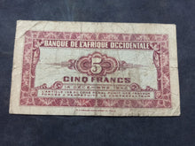 Charger l'image dans la galerie, Afrique occidentale : 5 Francs 1942 (Ref 3716)
