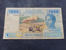 Charger l'image dans la galerie, Afrique Centrale : 1000 Francs 2002 U (Ref 3733)
