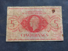 Charger l'image dans la galerie, Outre mer : 5 Francs 1944 (Ref 3765)

