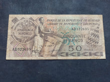Charger l'image dans la galerie, Burundi : 50 Francs 1977 (Ref 3762)
