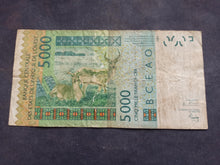 Charger l'image dans la galerie, Afrique de l'Ouest : 5000 Francs 2003 K (Ref 3778)
