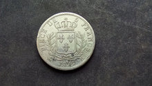 Charger l'image dans la galerie, 5 Francs Argent Louis XVIII Buste Habillé 1815 B (Ref 3832)
