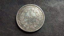 Charger l'image dans la galerie, 5 Francs Argent Cérès 1870 A (Ref 3840)
