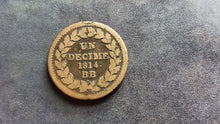 Charger l'image dans la galerie, Un Décime Strasbourg 1814 BB (Ref 3867)
