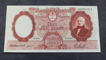 Charger l'image dans la galerie, Argentine : 10000 Pesos 1961-69 ; Pick 281a (Ref 3949)
