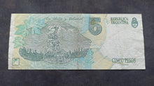 Charger l'image dans la galerie, Argentine : 5 Pesos 1992/97 ; Pick 341b (Ref 3951)
