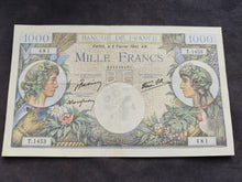Charger l'image dans la galerie, 1000 Francs Commerce &amp; Industrie (6-2-1941) (Ref 3983)
