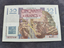 Charger l'image dans la galerie, 50 Francs Verrier (2-10-1947) (Ref 3998)
