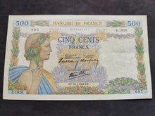 Charger l'image dans la galerie, 500 francs La Paix (16-1-1941) (Ref 4001)
