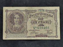 Charger l'image dans la galerie, Belgique : Un franc 1918 (Ref 4026)
