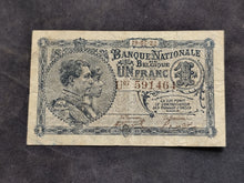 Charger l'image dans la galerie, Belgique : Un Franc 1922 (Ref 4031)
