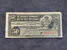 Charger l'image dans la galerie, Cuba : 50 Cents 1896 (Ref 4078)
