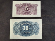 Charger l'image dans la galerie, Espagne : 5 &amp; 10 Pesetas 1935 (Ref 4092)
